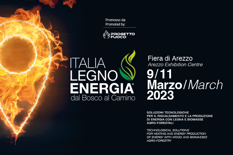 Italia Legno Energia 2023, fiera del pellet di Arezzo a Marzo